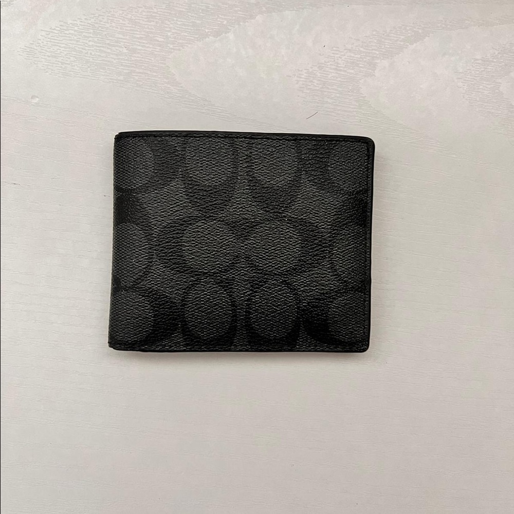 Men black Coach wallet
